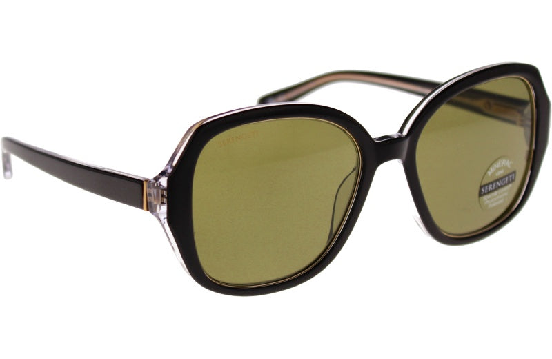 Gafas de Sol Serengeti Hayworth 538001 Shiny Black Transparent Layer 54 18