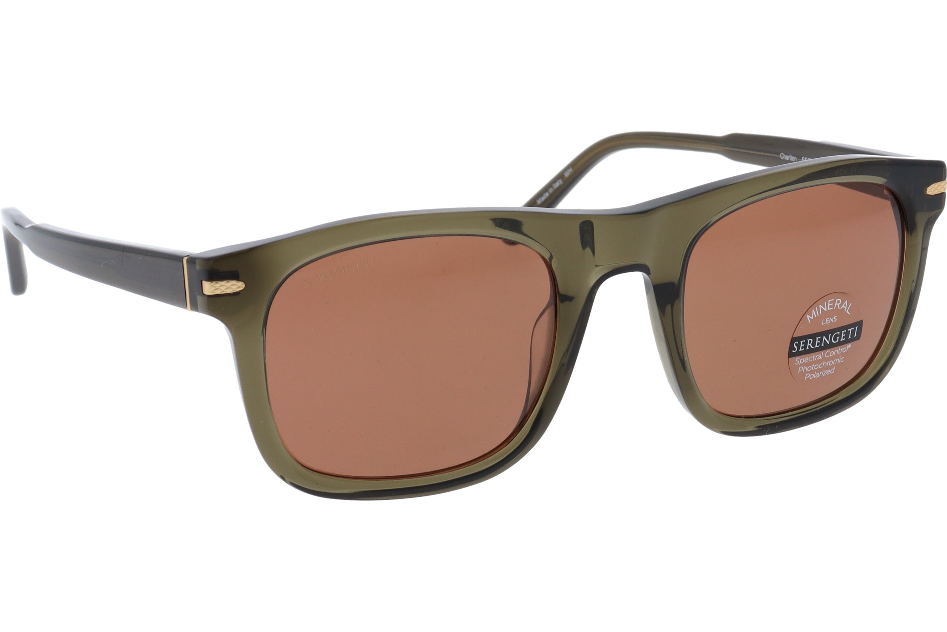Gafas de Sol Serengeti Charlton 576004 Shiny Crystal Dark Green 52 23