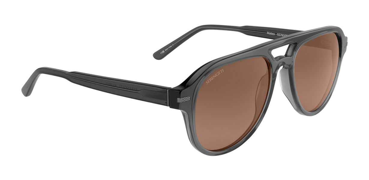 Gafas de Sol Serengeti Mateo 765004 Translucent Gunmetal 55 19