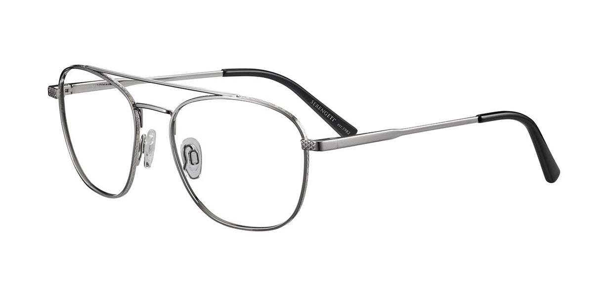Gafas Graduadas Serengeti Miles 581003 Shiny Silver 53 18