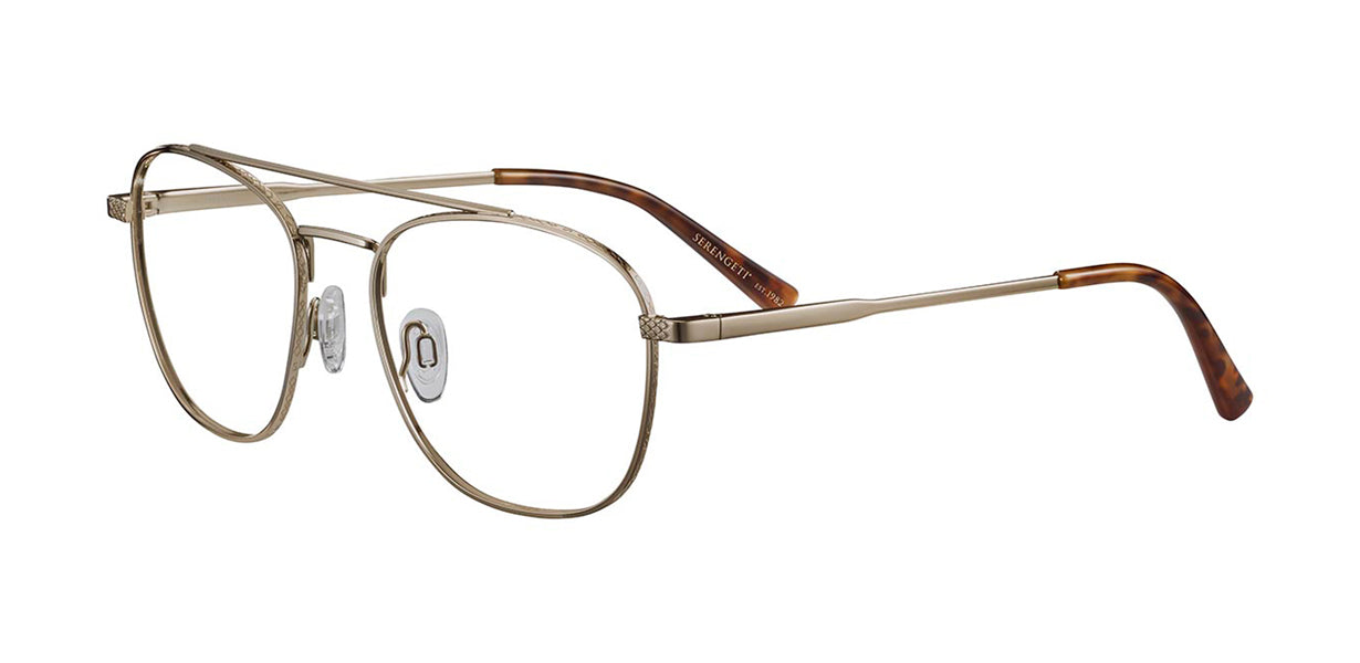 Gafas Graduadas Serengeti Miles 581004 Shiny Light Gold 53 18