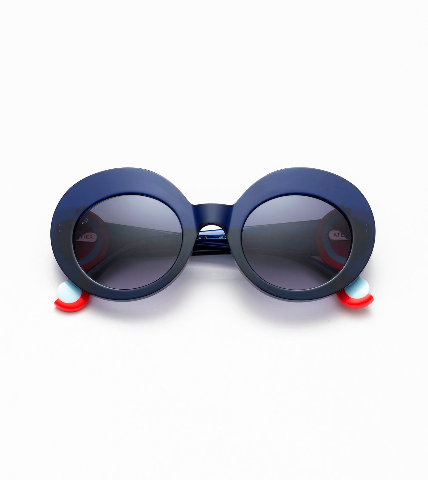 Gafas de sol Woodys Atelier Kreis azul marino - vista frontal