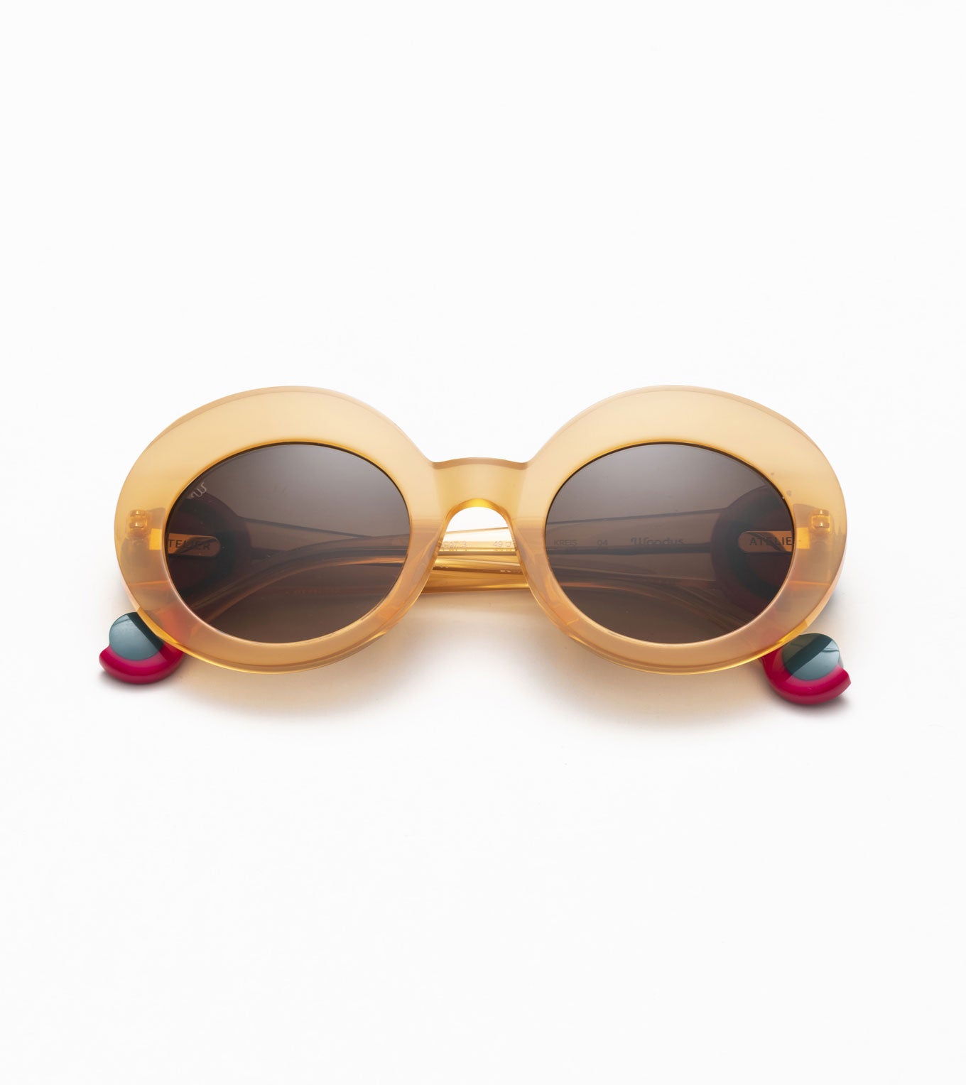 Gafas de sol Woodys Atelier Kreis naranja - vista frontal