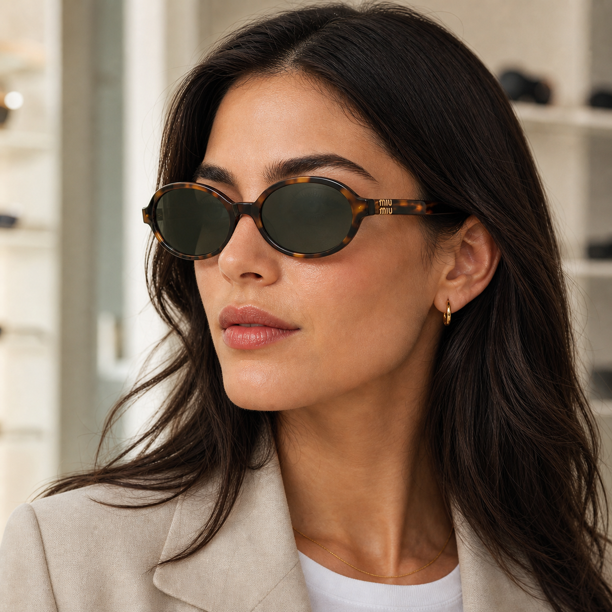 Gafas de Sol Miu Miu 04ZS VAU04M 50 18 sobre modelo - OpticalH