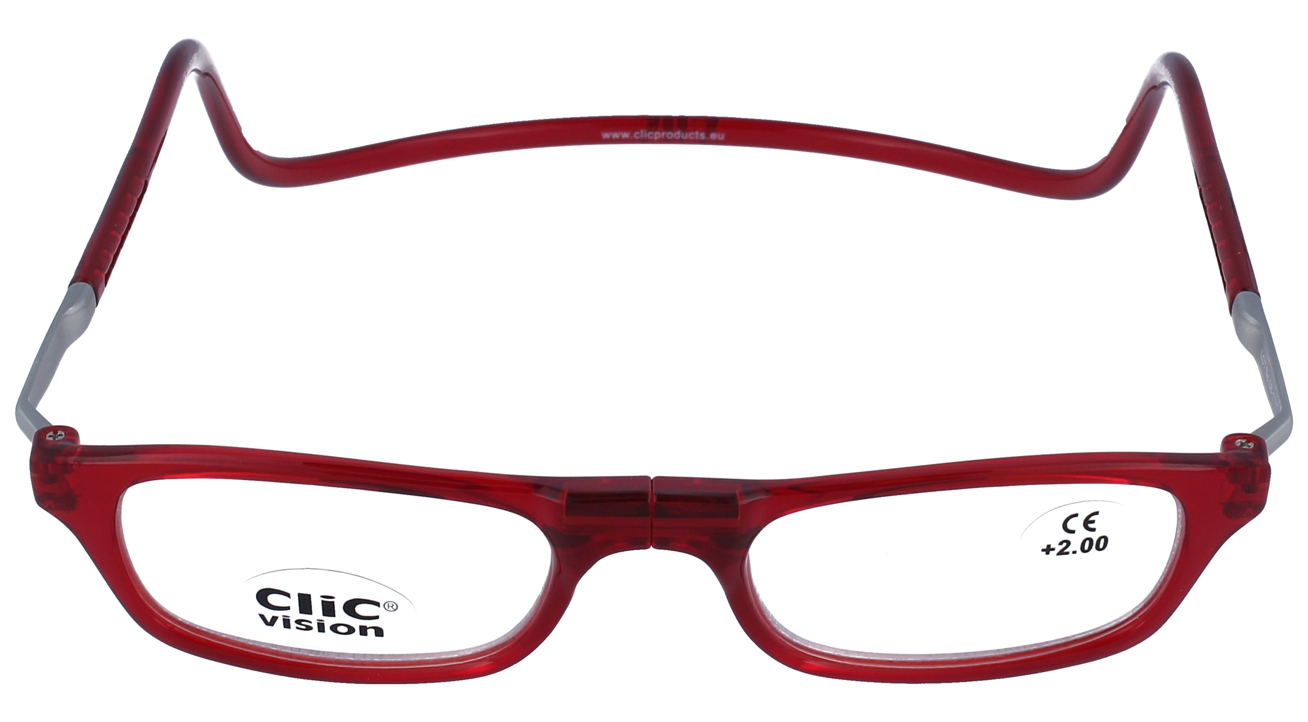 Prescription Glasses Clic Visión Rojo