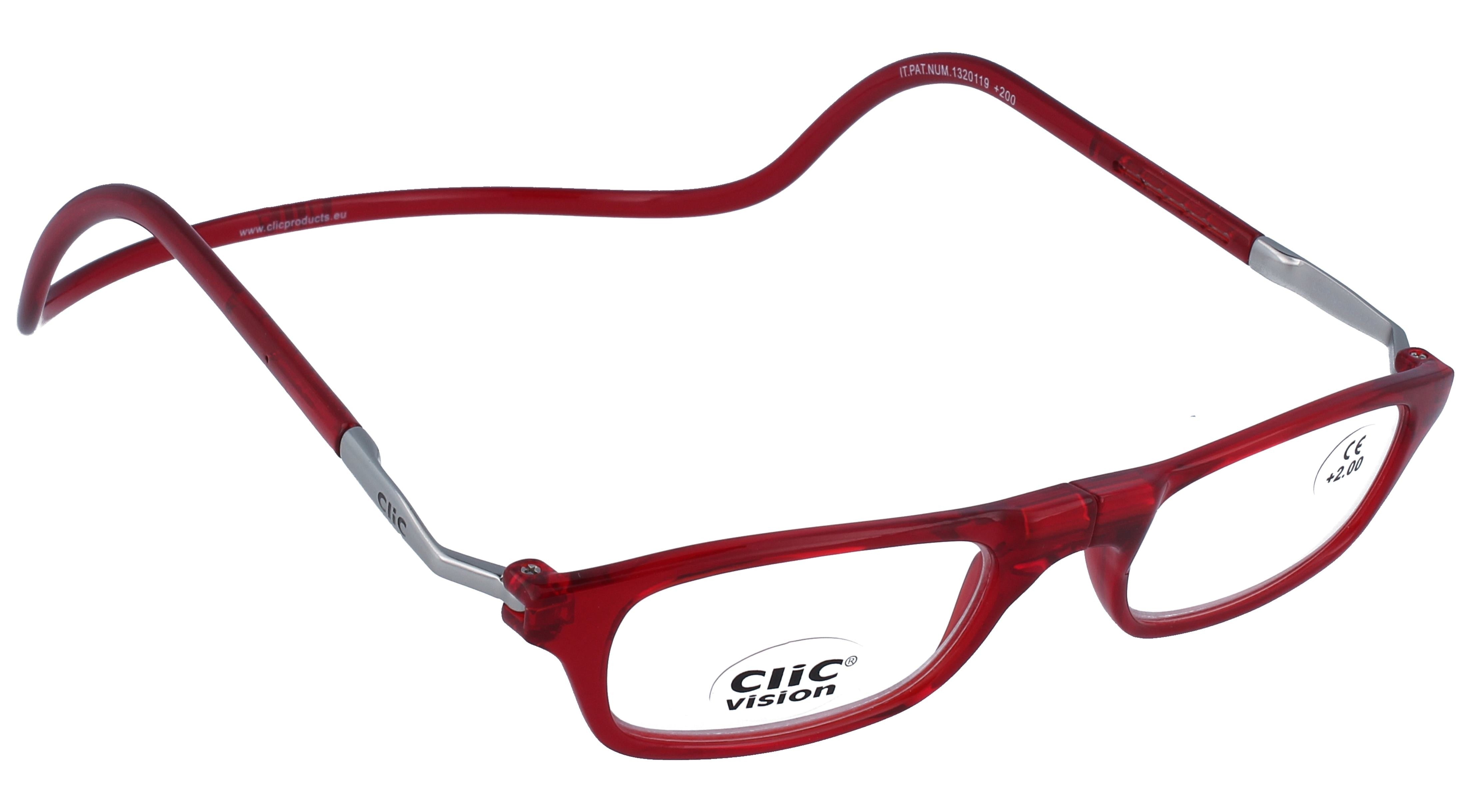Prescription Glasses Clic Visión Rojo