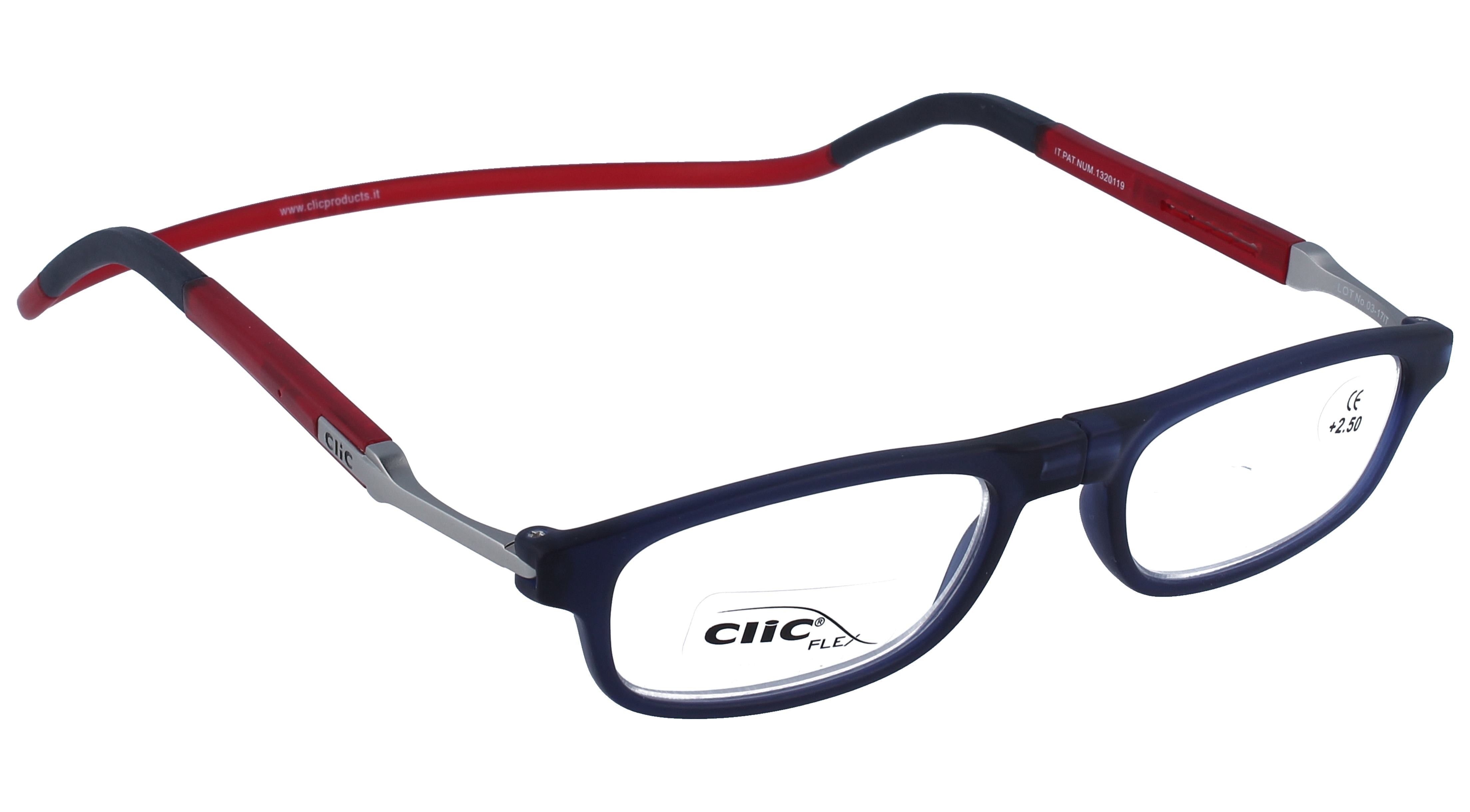 Prescription Glasses Clic Flex Azul Rojo
