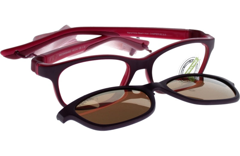 Gafas Graduadas Nanovista Camper Clip 3.0 NAO3040646SC Purpura Mate Frambuesa 46 14