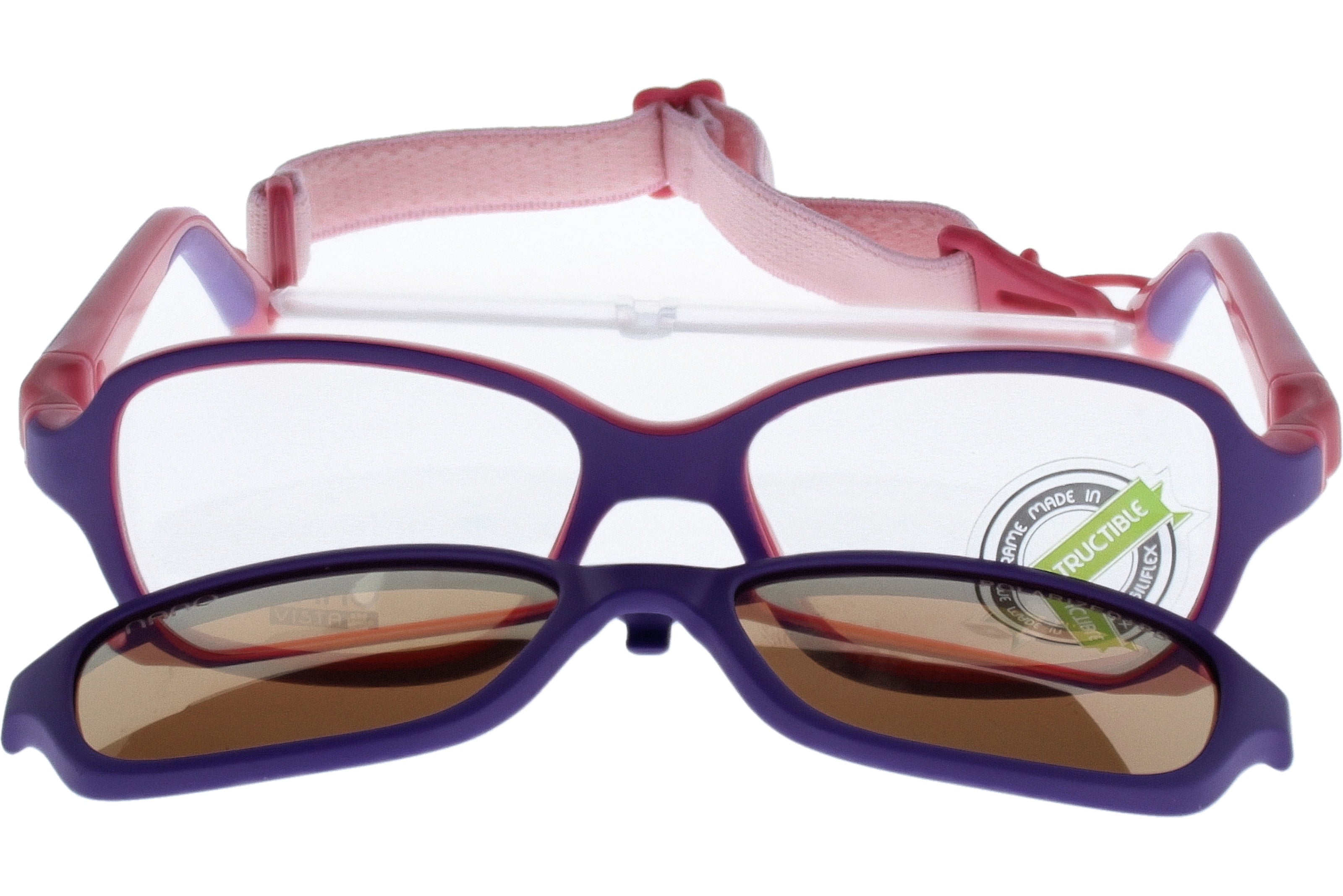 Gafas Graduadas Nanovista Replay Clip 3.0 NAO3001344SC Bicolor Morado Mate Rosa 44 13