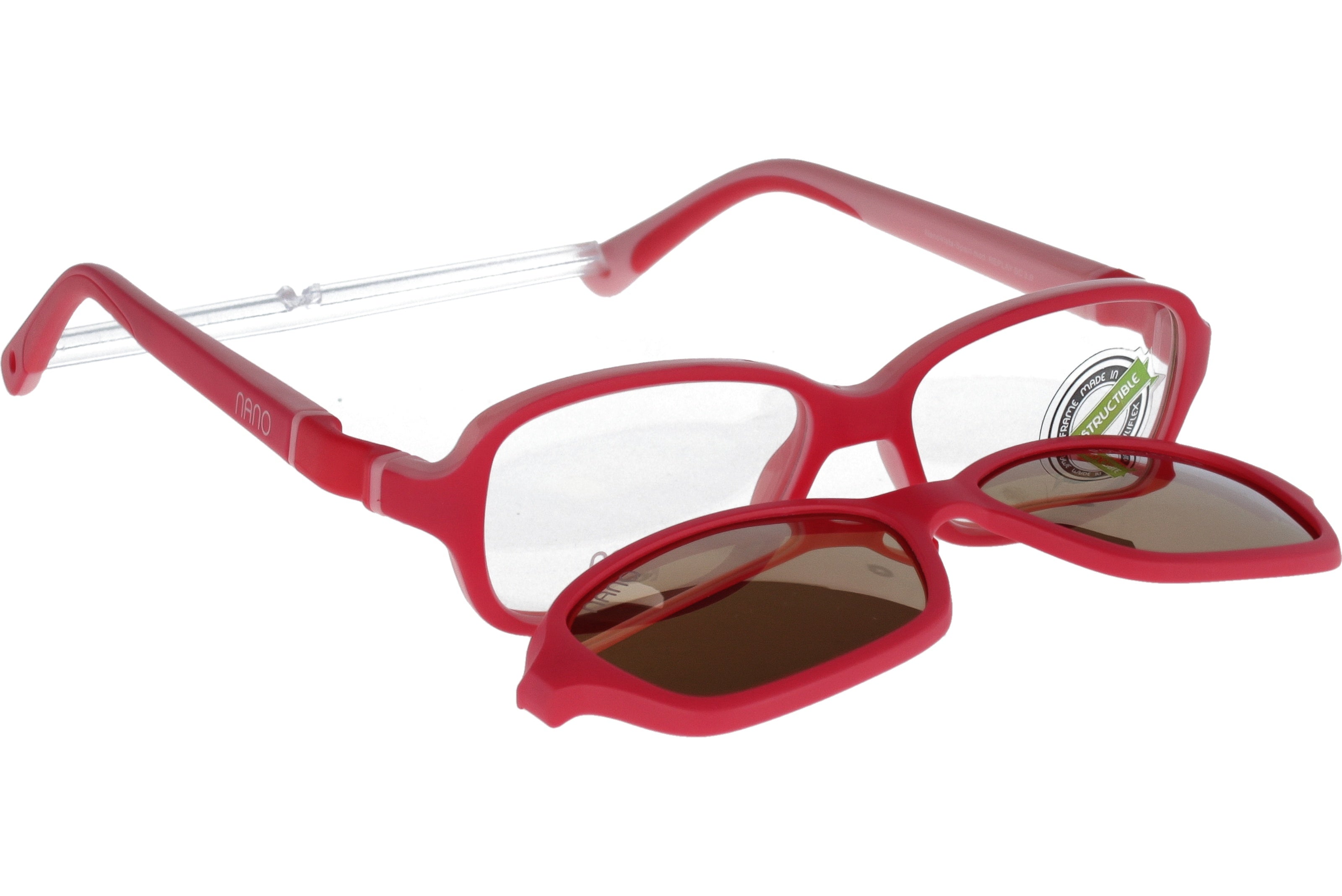 Gafas Graduadas Nanovista Replay Clip 3.0 NAO3001546SC Bicolor Rosa Mate Rosa 46 14