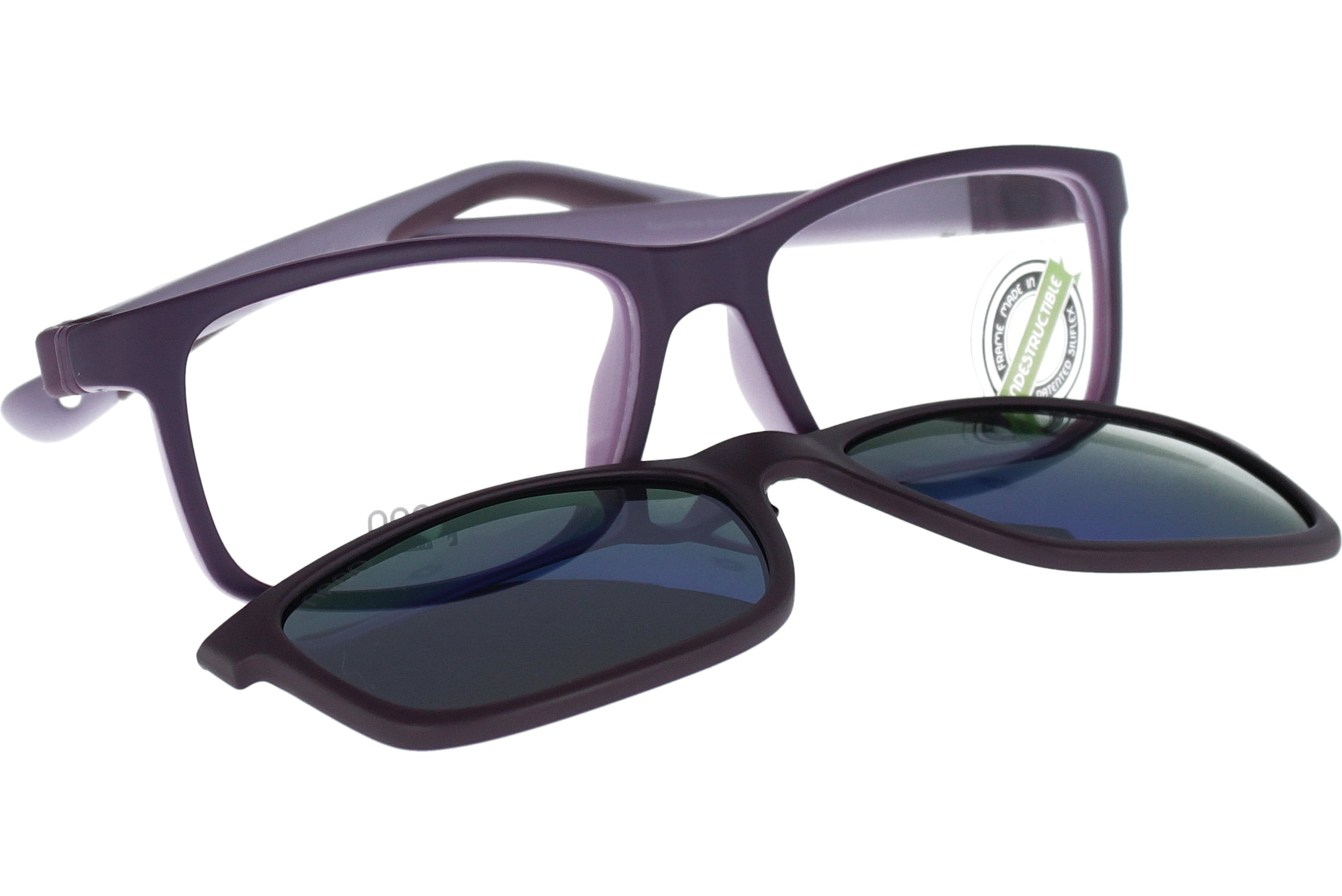 Gafas Graduadas Nanovista Fangame Clic 3.0 NAO3030352SC Bicolor Violeta Mate Lila 52 15