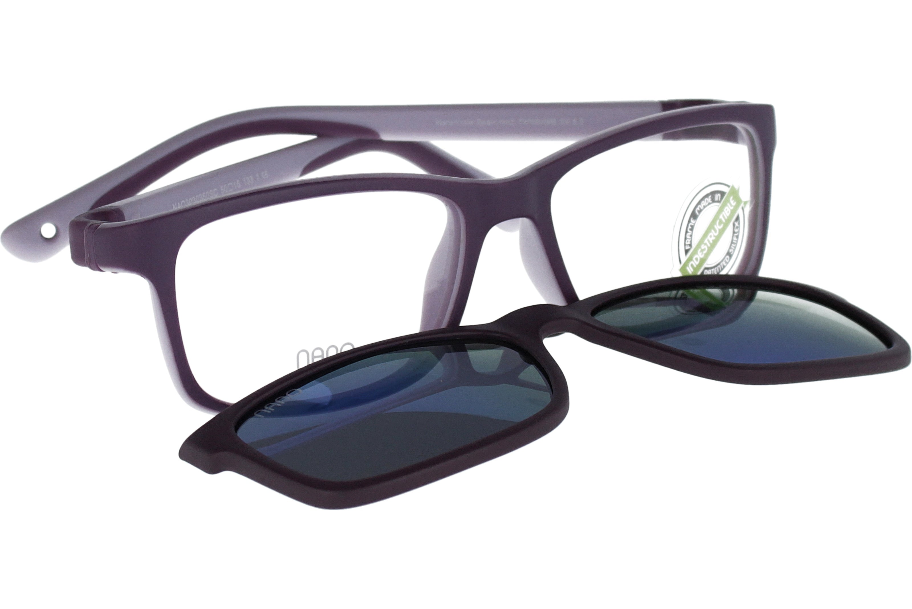 Gafas Graduadas Nanovista Fangame Clic 3.0 NAO3030350SC Bicolor Violeta Mate Lila 50 15