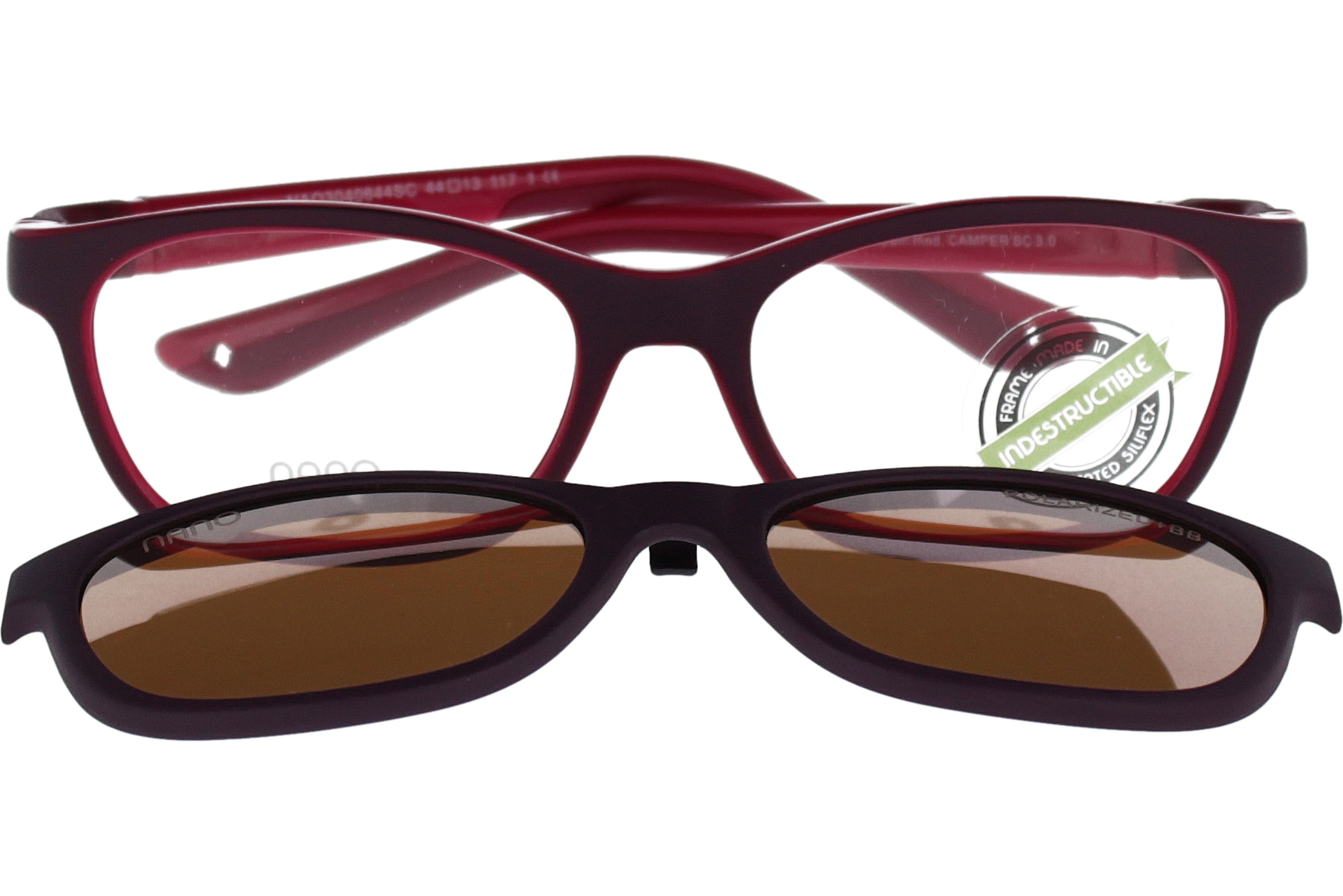 Gafas Graduadas Nanovista Camper Clip 3.0 NAO3040644SC Purpura Mate Frambuesa 44 13