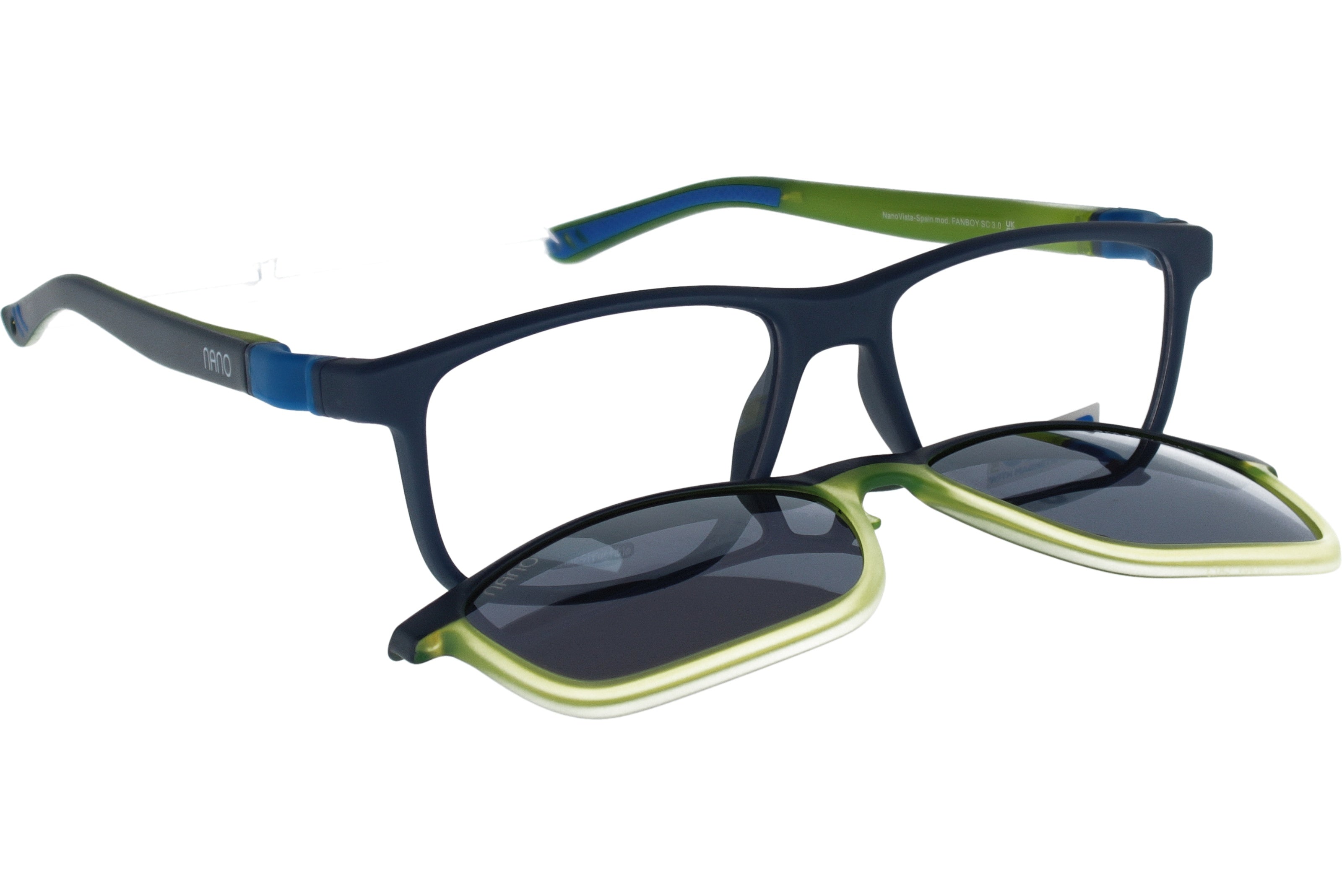 Gafas Graduadas Nanovista Fanboy Clic 3.0 NAO3171252SC Bicolor Marino Mate Lima 52 15