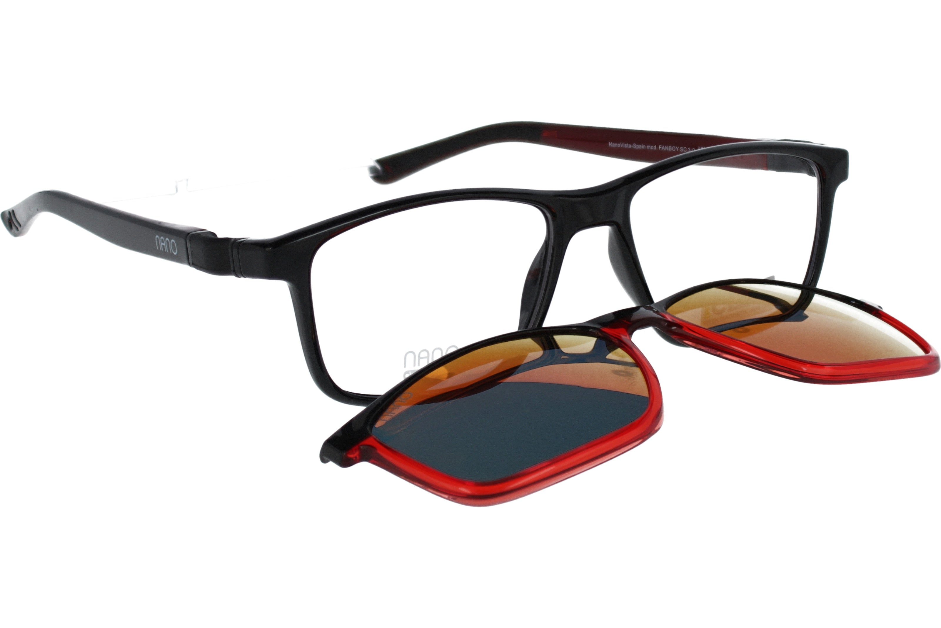 Gafas Graduadas Nanovista Fanboy Clic 3.0 NAO3171154SC Bicolor Negro Rojo 54 16
