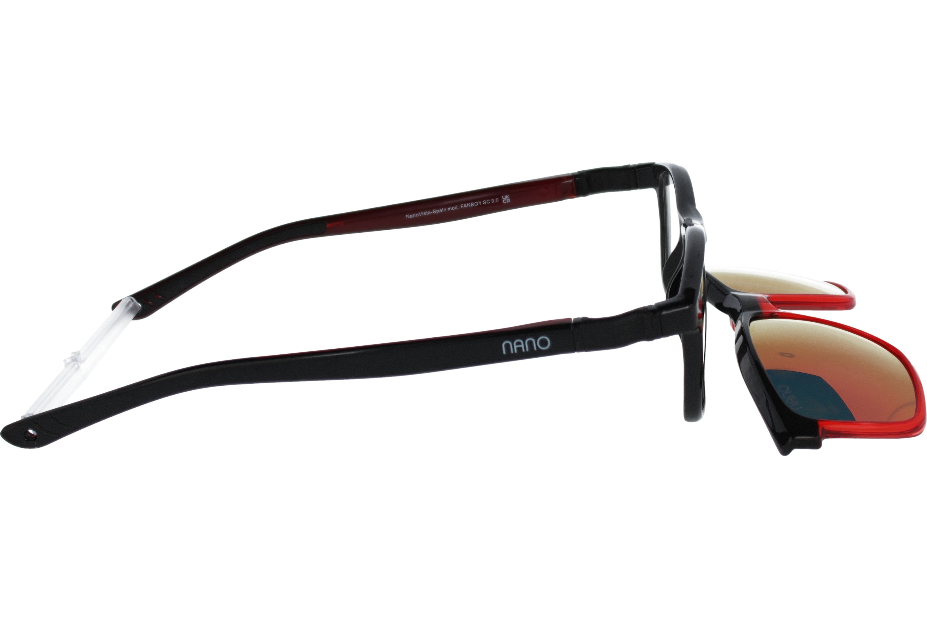 Gafas Graduadas Nanovista Fanboy Clic 3.0 NAO3171154SC Bicolor Negro Rojo 54 16
