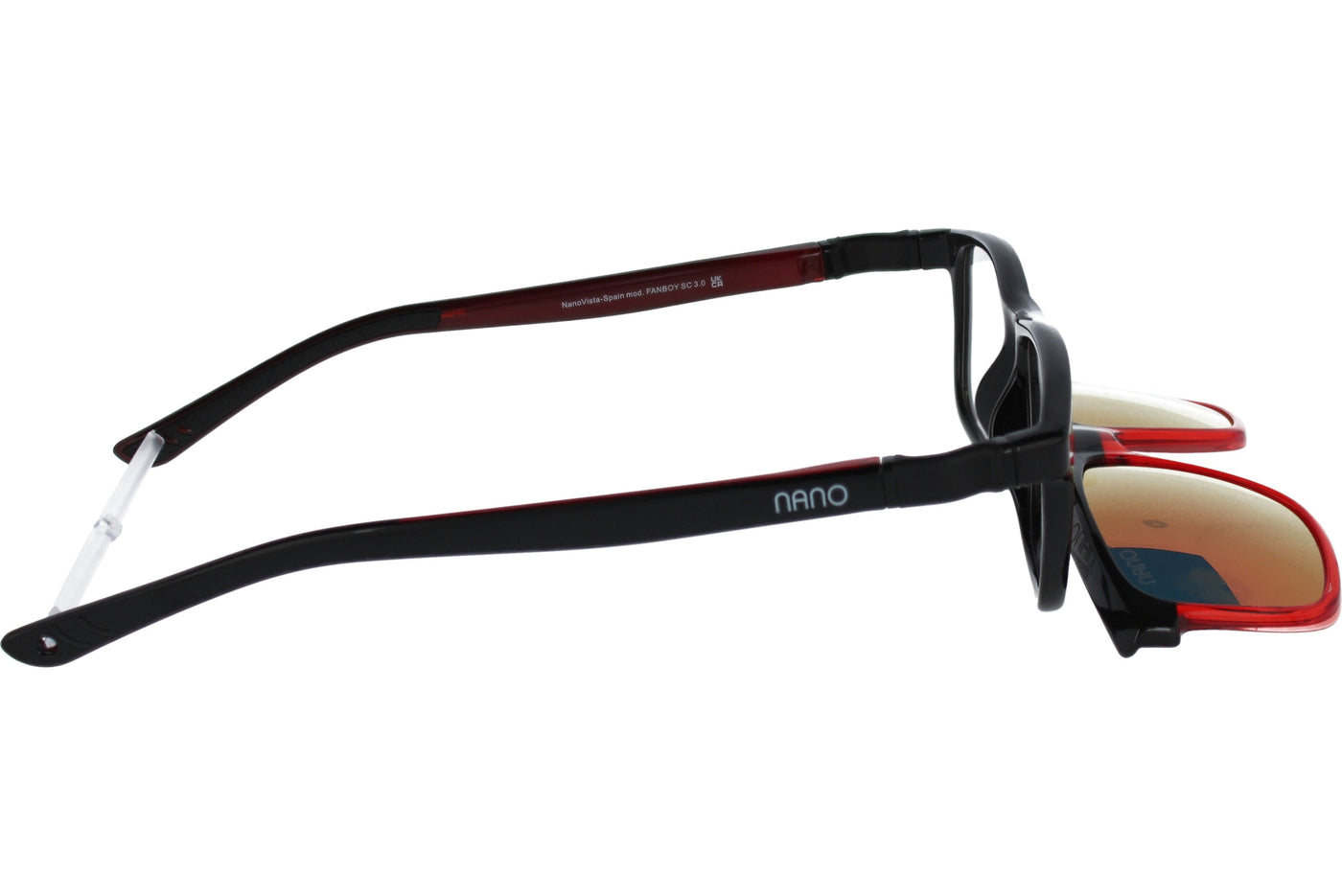 Gafas Graduadas Nanovista Fanboy Clic 3.0 NAO3171152SC Bicolor Negro Rojo 52 15