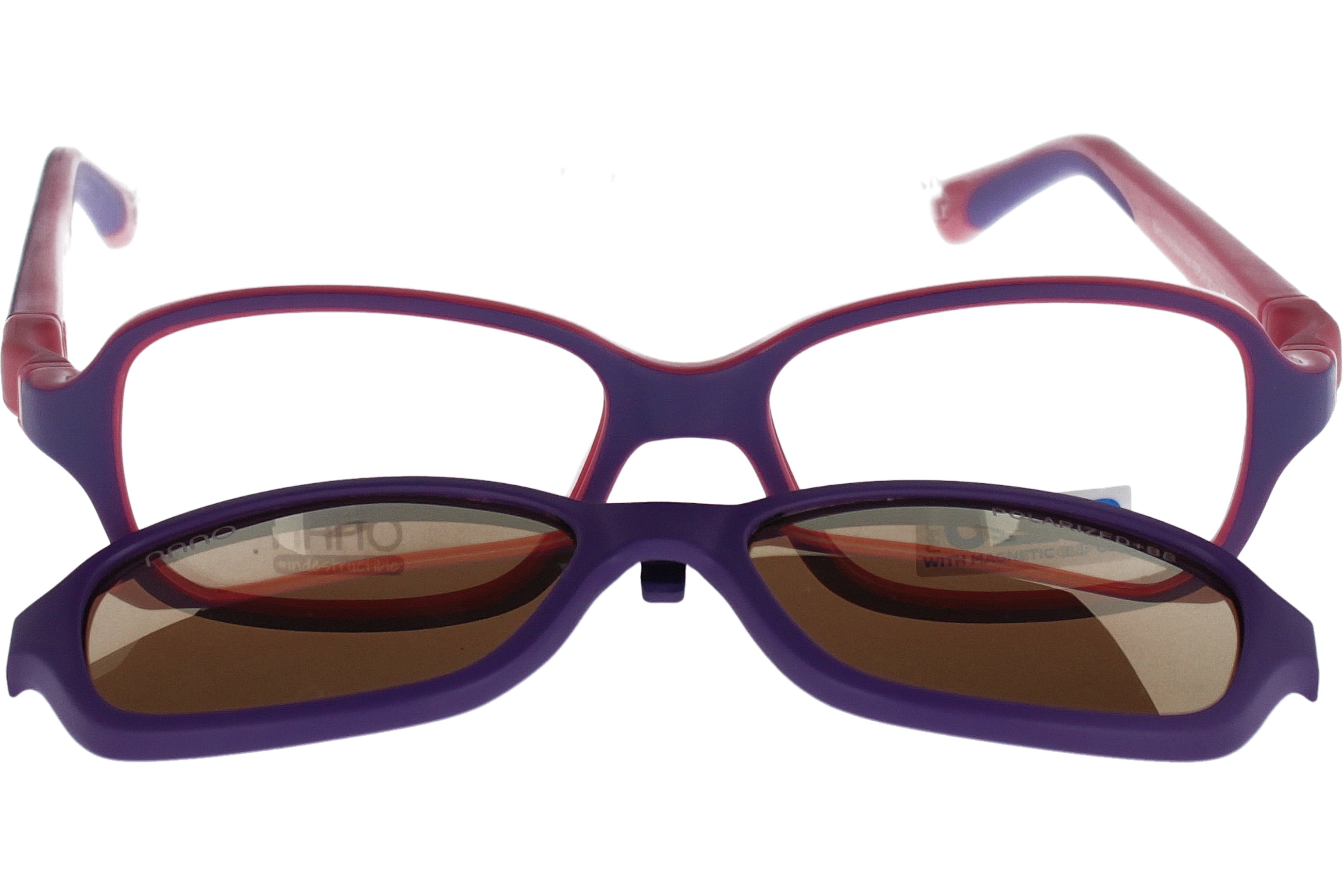 Gafas Graduadas Nanovista Replay Clip 3.0 NAO3001346SC Bicolor Morado Mate Rosa 46 14