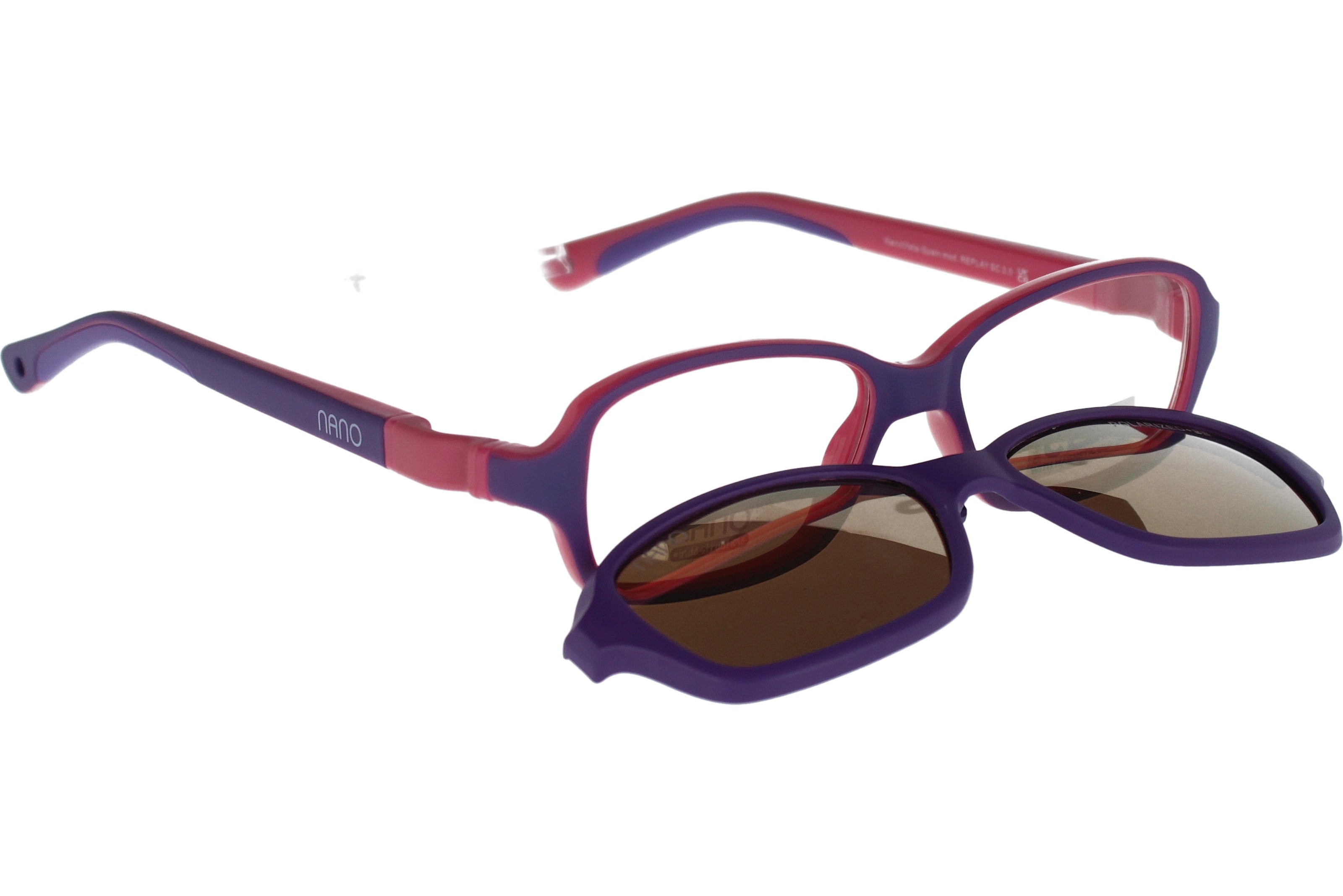 Gafas Graduadas Nanovista Replay Clip 3.0 NAO3001346SC Bicolor Morado Mate Rosa 46 14