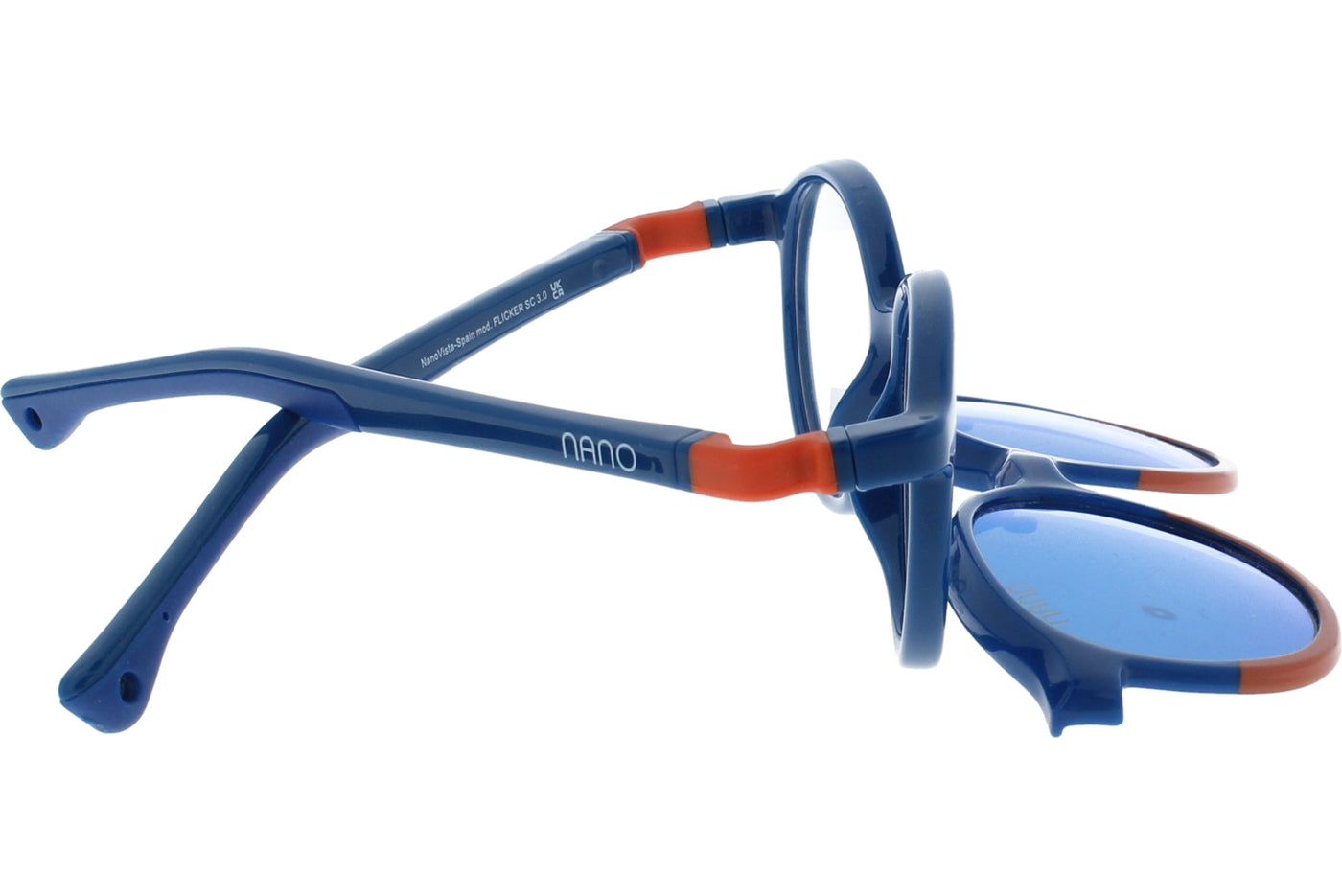 Gafas Graduadas Nanovista Flicker Clic 3.0 NAO3180546SC Azul Cristal Naranja 46 14