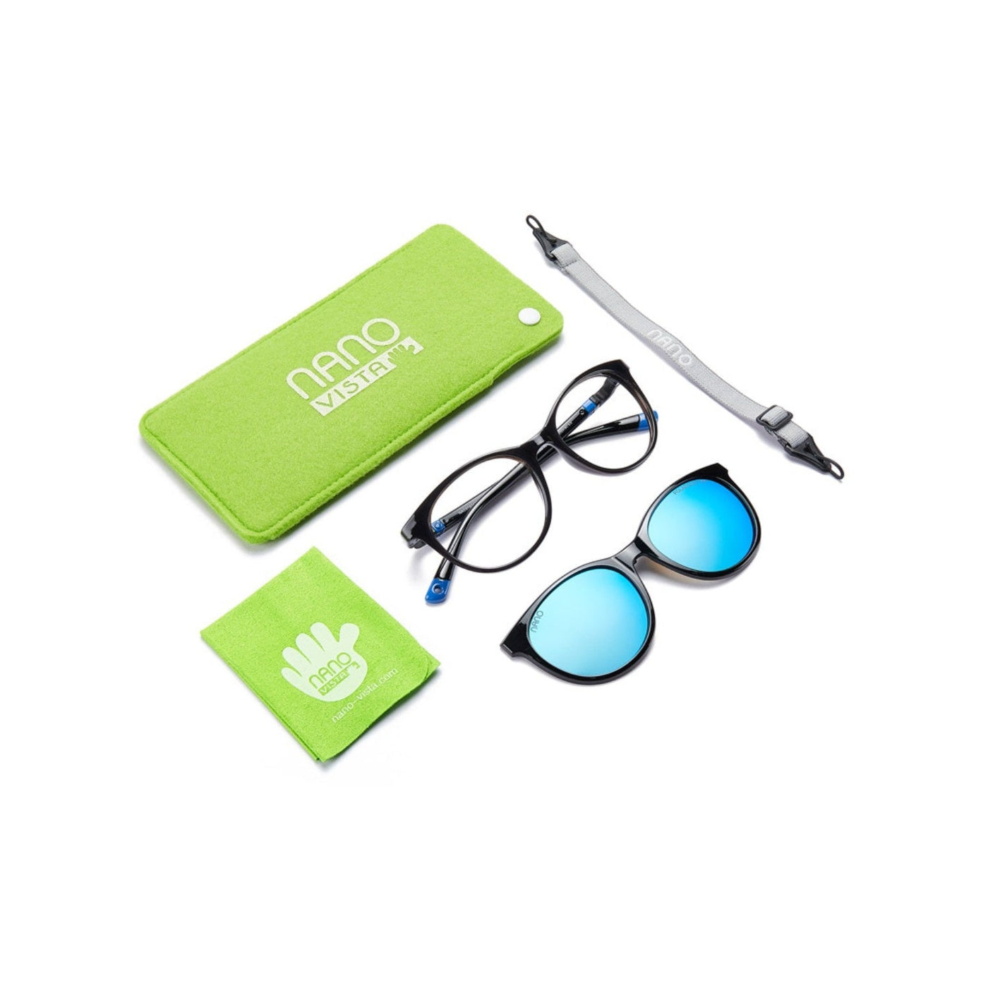 Gafas Graduadas Nanovista Glitch 3.0 NAO3150448SC Bicolor Negro-Azul 48 16