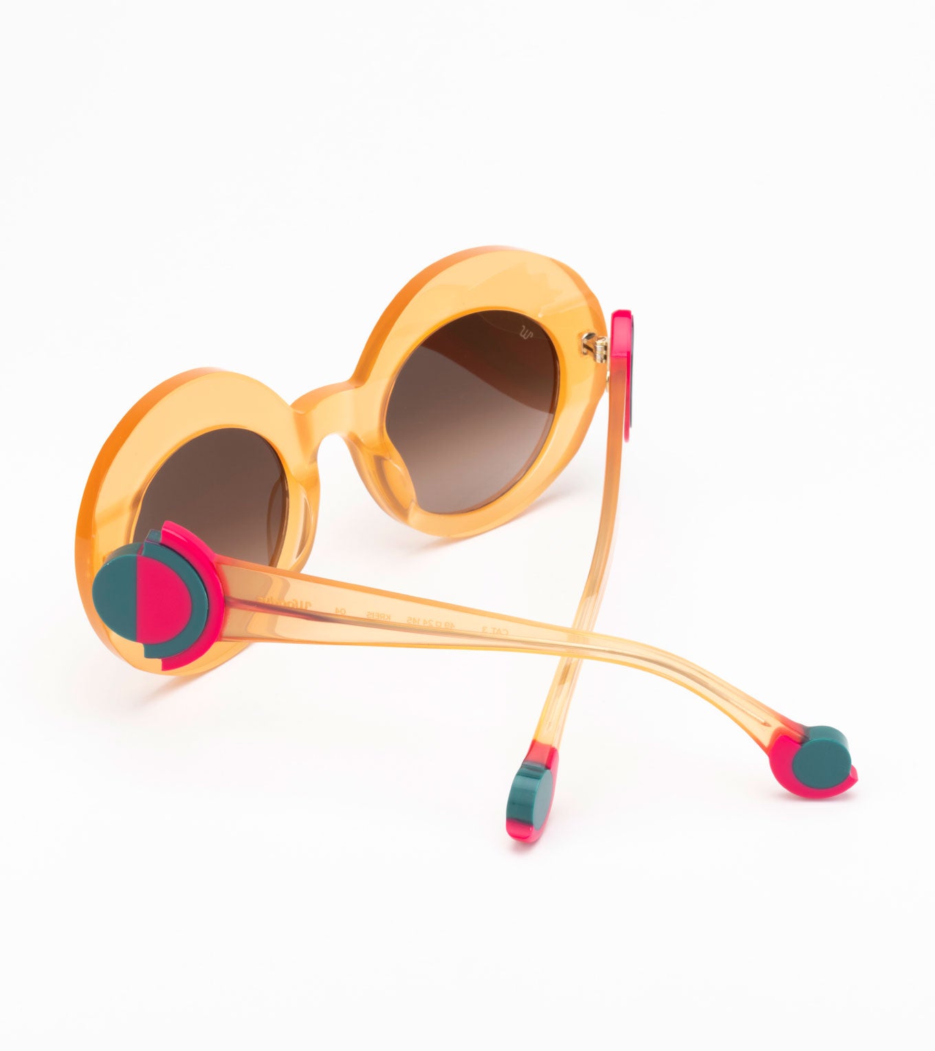 Gafas de sol Woodys Atelier Kreis naranja - detalle de varilla